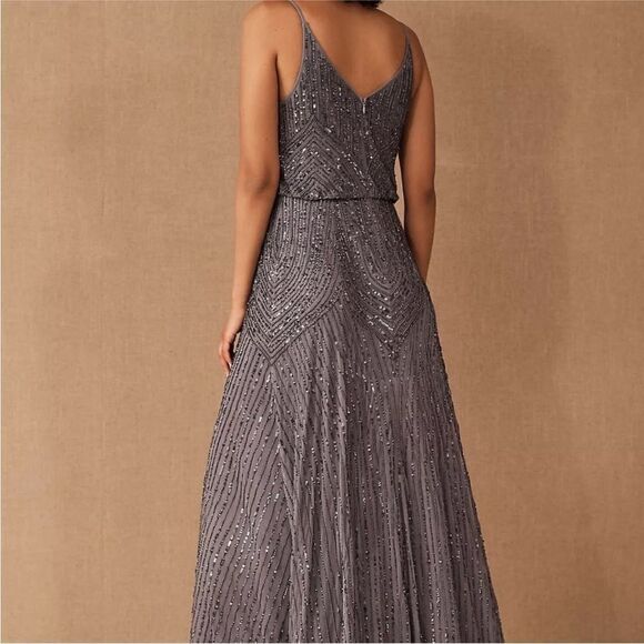 BHLDN Fidelia Beaded Maxi Dress/Gown‎ Sz 16 NWT - Picture 4 of 15